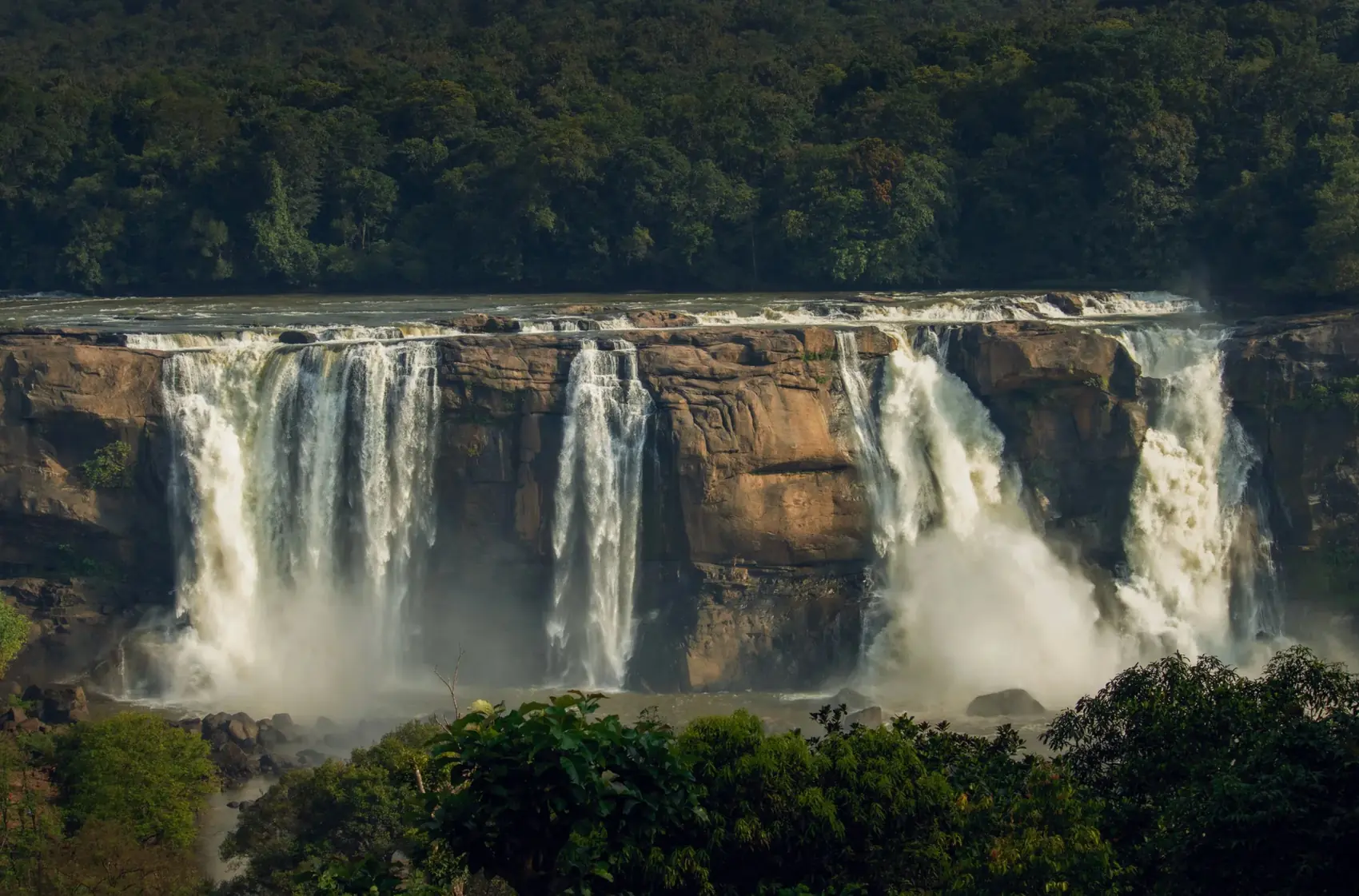 Athirapally Falls in the Western Ghats, Kerala